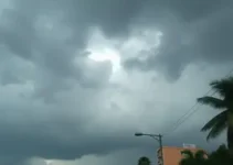 Indaiatuba dia nublado com tempestades