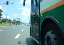 roda de ônibus se solta