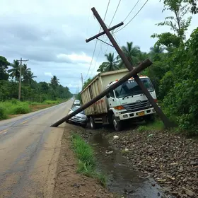 caminhão desgovernado