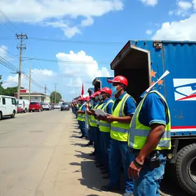 Funcionários dos Correios em Greve