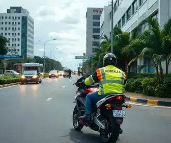 acidente com motociclista em Indaiatuba